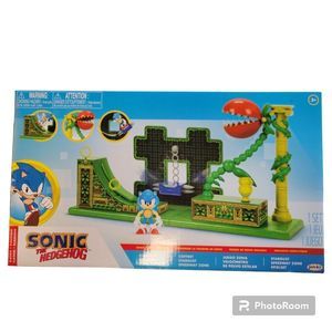 NEW Sonic the Hedgehog Stardust Speedway Zone Figure Play Set Jakks  Kids Toy